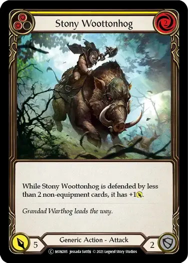 【U-MON285/EN/RF】Stony Woottonhog[Yellow]