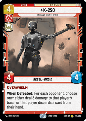 【SOR145/EN】K-2SO - Cassian's Counterpart