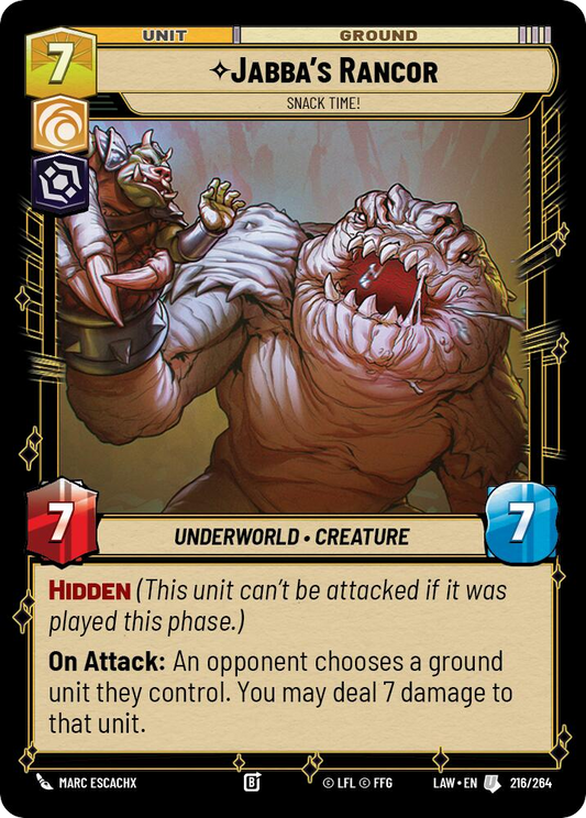 【LAW216/EN】Jabba's Rancor - Snack Time!