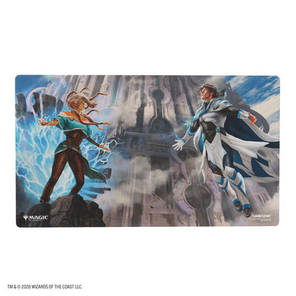 【GAMEGENIC】Magic: The Gathering | REALITY FRACTURE SHINY PLAYMAT - TAM BELEREN, CONFLICTED/JACE, BUILDING REALITY※配送方法はゆうパックをご選択ください