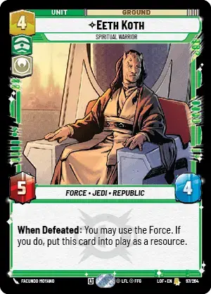 【LOF599/EN】Eeth Koth - Spiritual Warrior(Foil)