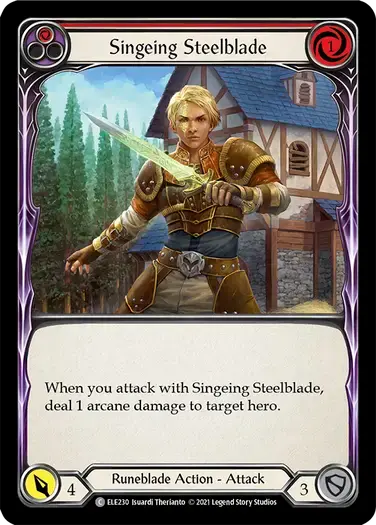 【ELE230/EN】Singeing Steelblade[Red]