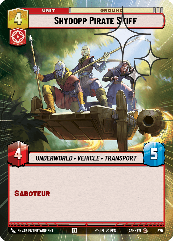 【ASH675/EN】Shydopp Pirate Skiff (Hyperspace/Foil)