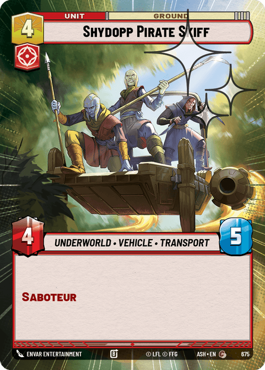 【ASH675/EN】Shydopp Pirate Skiff (Hyperspace/Foil)