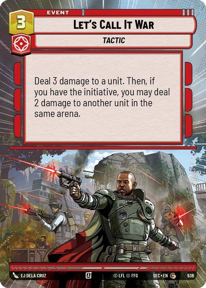 【SEC0936/EN】Let's Call It War (Hyperspace/Foil)