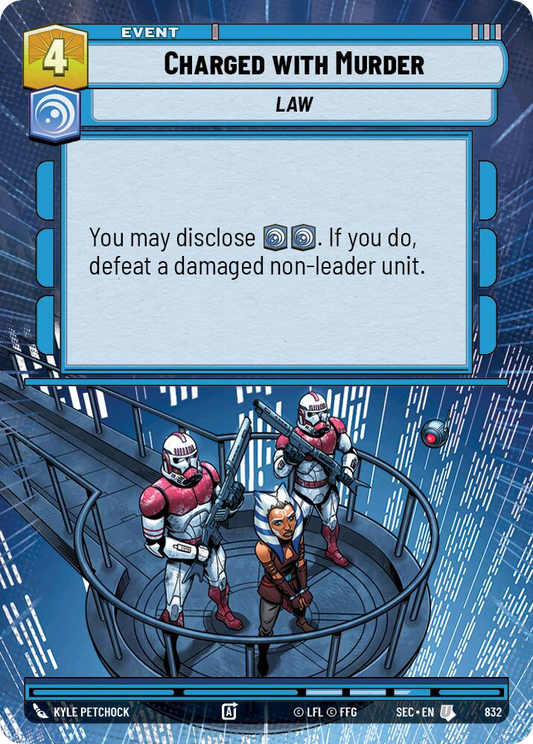 【SEC0832/EN】Charged with Murder (Hyperspace/Foil)