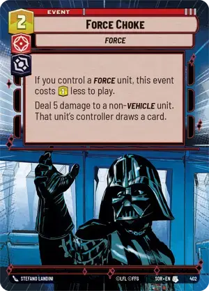 【SOR402/EN】Force Choke (HYPERSPACE/FOIL)