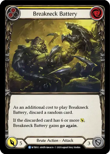 【U-WTR012/EN/RF】Breakneck Battery[Yellow]
