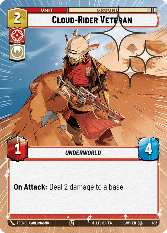 【LAW683/EN】Cloud-Rider Veteran (Hyperspace/Foil)