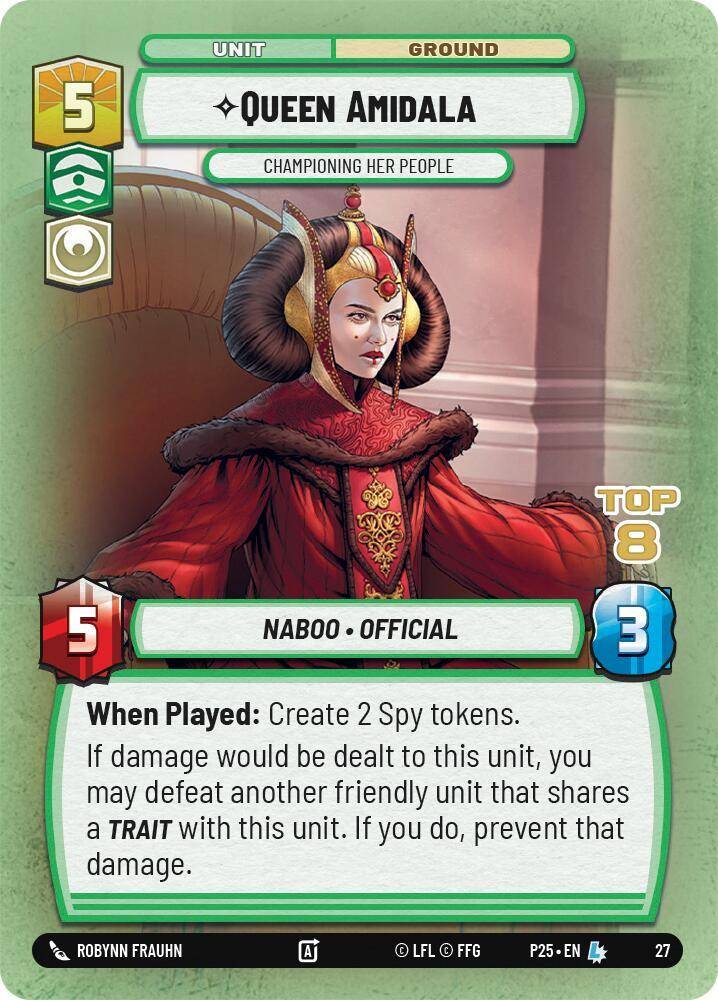 【P2527/EN】Queen Amidala - Championing Her People(Top8 Foil)