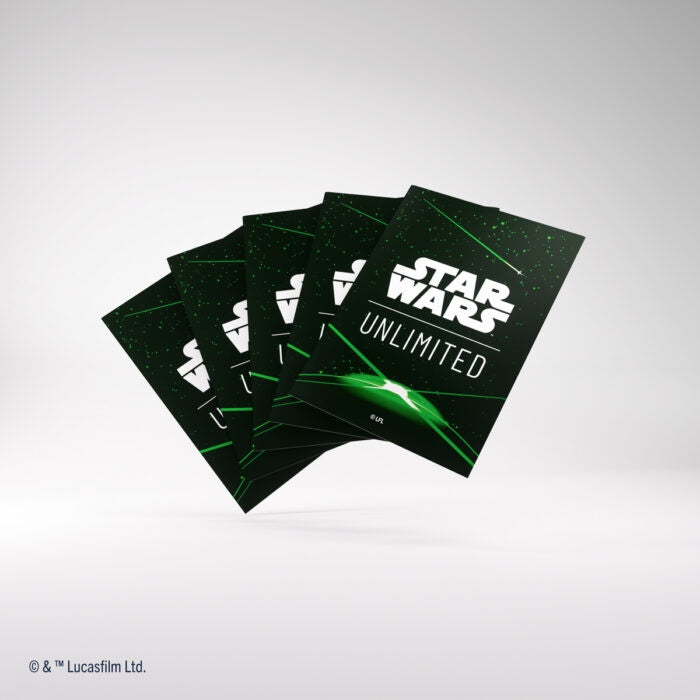 【GAMEGENIC】SWU ART SLEEVES - Card Back Green※配送方法はゆうパックをご選択ください