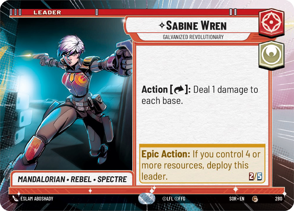 【傷あり特価】【SOR280/EN】Sabine Wren - Galvanized Revolutionary (HYPERSPACE)