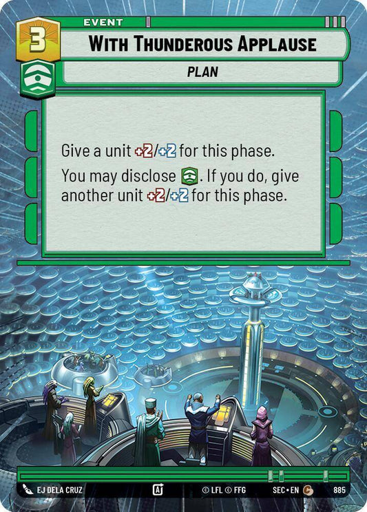 【SEC0885/EN】With Thunderous Applause (Hyperspace/Foil)