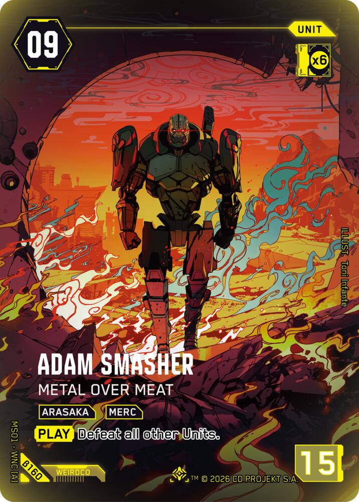 【WNCBβ160/EN】Adam Smasher: Metal Over Meat（ICONIC）