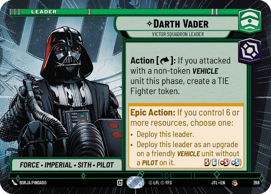 【JTL268/EN】Darth Vader - Victor Squadron Leader(Hyperspace)
