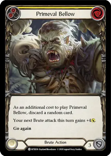 【U-WTR036/EN】Primeval Bellow[Yellow]