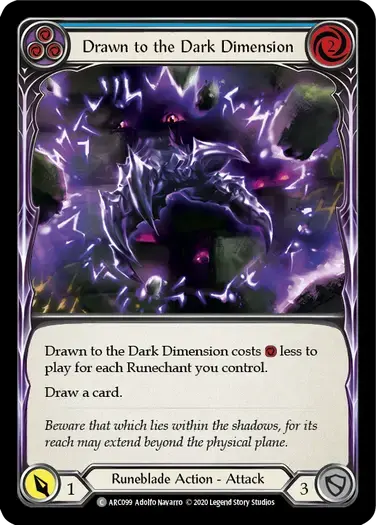 【U-ARC099/EN】Drawn to the Dark Dimension[Blue]