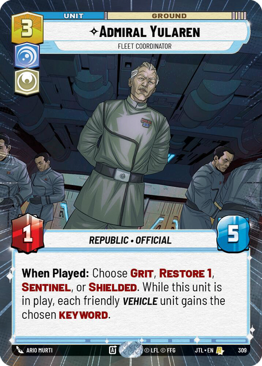【JTL309/EN】Admiral Yularen - Fleet Coordinator(Hyperspace)