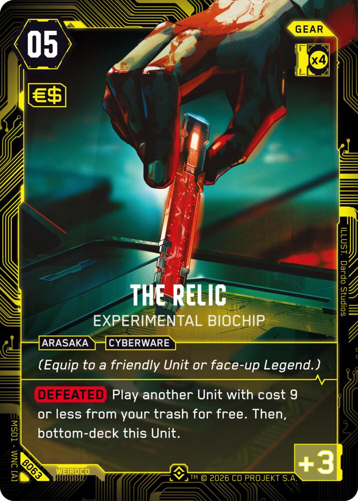 【WNCBβ063/EN】The Relic: Experimental Biochip