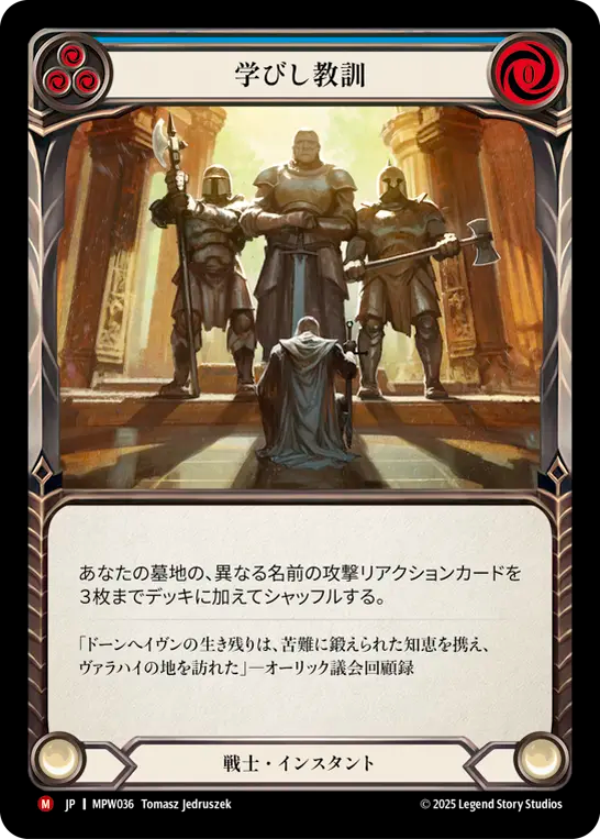 【MPW036/JP】Lessons Learned/学びし教訓