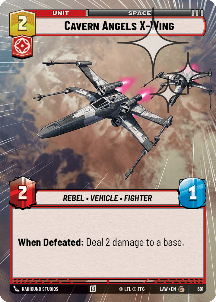 【LAW691/EN】Cavern Angels X-Wing (Hyperspace/Foil)