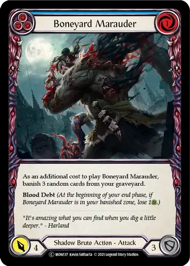 【U-MON137/EN】Boneyard Marauder[Blue]