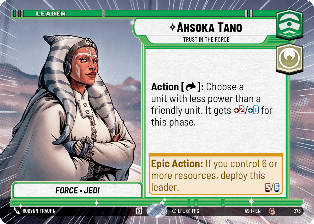 【ASH273/EN】Ahsoka Tano - Trust in the Force (Hyperspace)