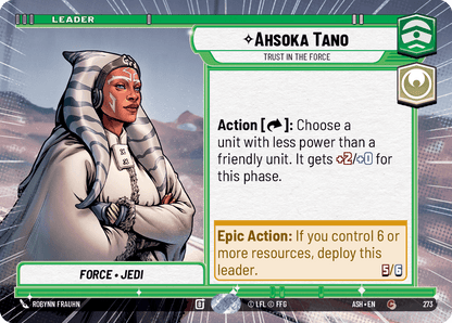 【ASH273/EN】Ahsoka Tano - Trust in the Force (Hyperspace)