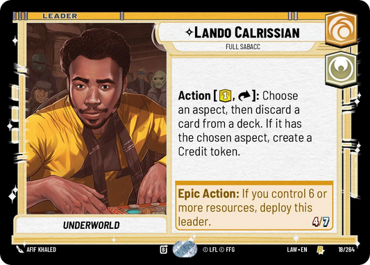 【LAW018/EN】Lando Calrissian - Full Sabacc