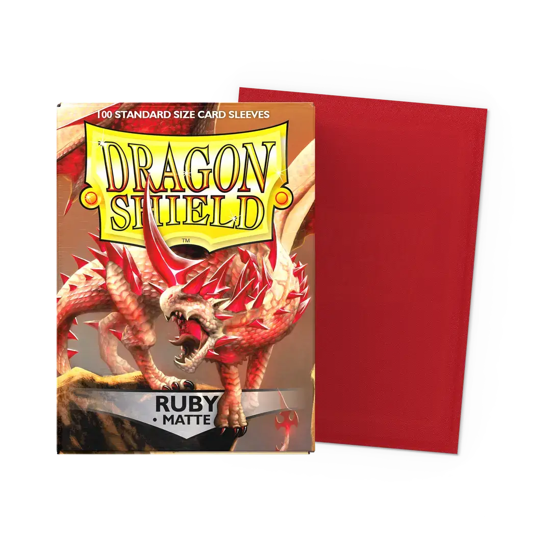 【Dragon Shield】Matte - RUBY(スタンダードサイズ/100枚入り)※配送方法はゆうパックをご選択ください