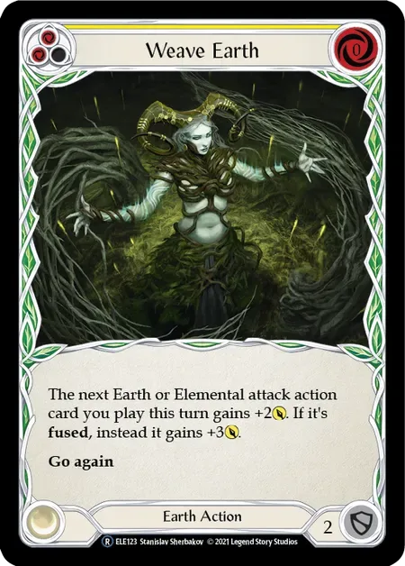 【U-ELE123/EN】Weave Earth[Yellow]