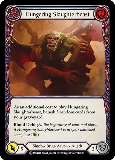 【U-MON149/EN】Hungering Slaughterbeast[Blue]