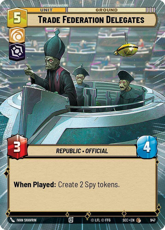 【SEC0947/EN】Trade Federation Delegates (Hyperspace/Foil)