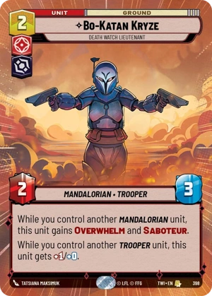 【TWI398/EN】Bo-Katan Kryze - Death Watch Lieutenant(HYPERSPACE/FOIL)