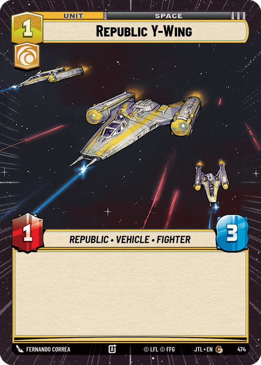 【JTL946/EN】Republic Y-Wing (HYPERSPACE/FOIL)