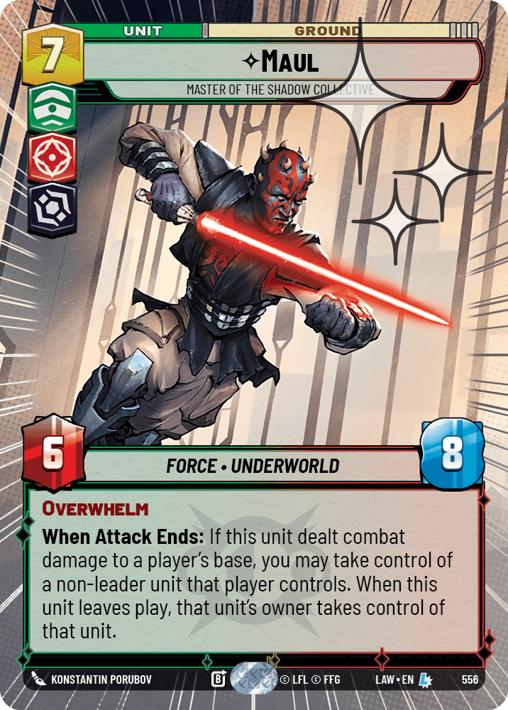 【LAW556/EN】Maul - Master of the Shadow Collective (Hyperspace/Foil)