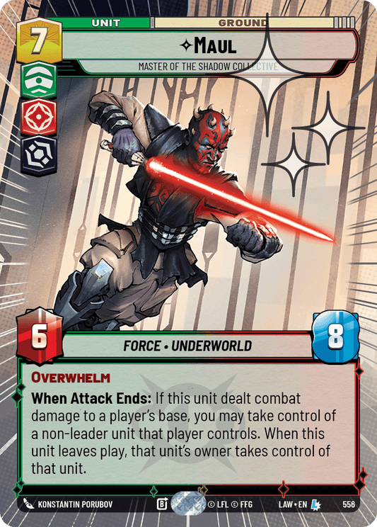 【LAW556/EN】Maul - Master of the Shadow Collective (Hyperspace/Foil)