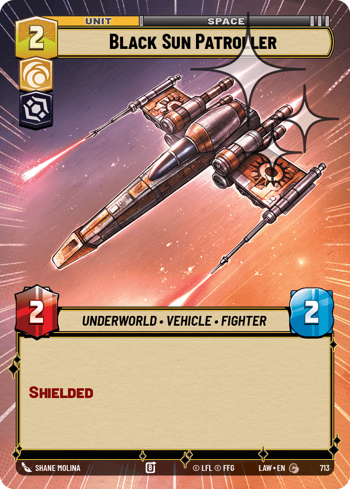 【LAW713/EN】Black Sun Patroller (Hyperspace/Foil)