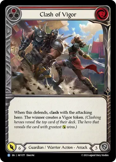 【HVY177/EN】Clash of Vigor/活力の激突[Red]
