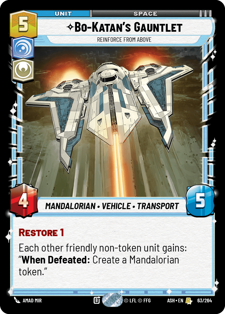 【ASH063/EN】Bo-Katan's Gauntlet - Reinforce from Above