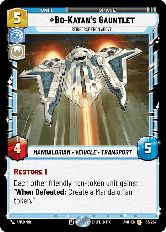 【ASH063/EN】Bo-Katan's Gauntlet - Reinforce from Above