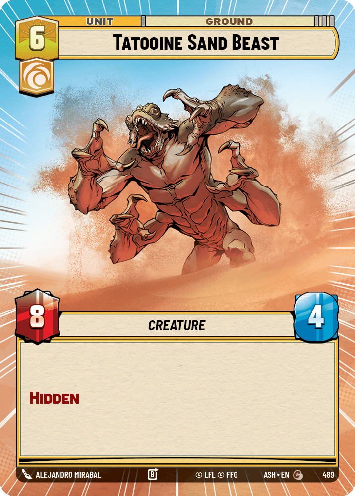 【ASH489/EN】Tatooine Sand Beast (Hyperspace)