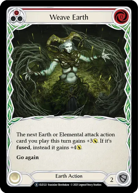 【U-ELE122/EN/RF】Weave Earth[Red]