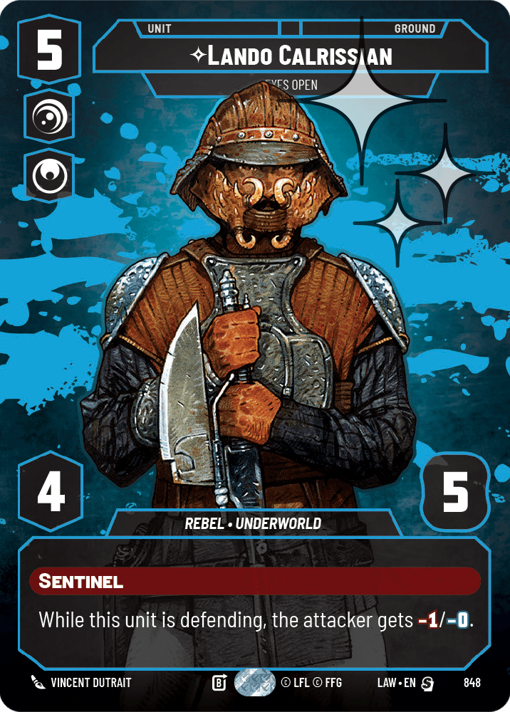 【LAW848/EN】Lando Calrissian - Eyes Open(Prestige/Foil)