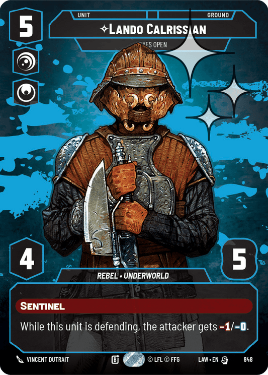 【LAW848/EN】Lando Calrissian - Eyes Open(Prestige/Foil)