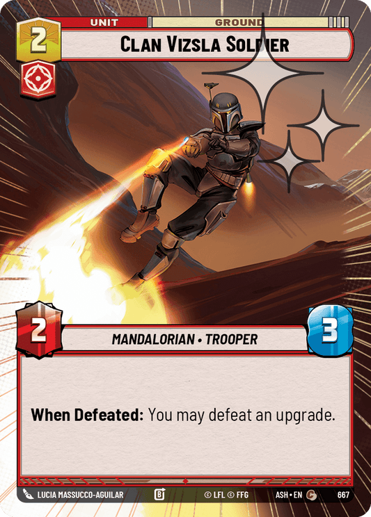 【ASH667/EN】Clan Vizsla Soldier (Hyperspace/Foil)