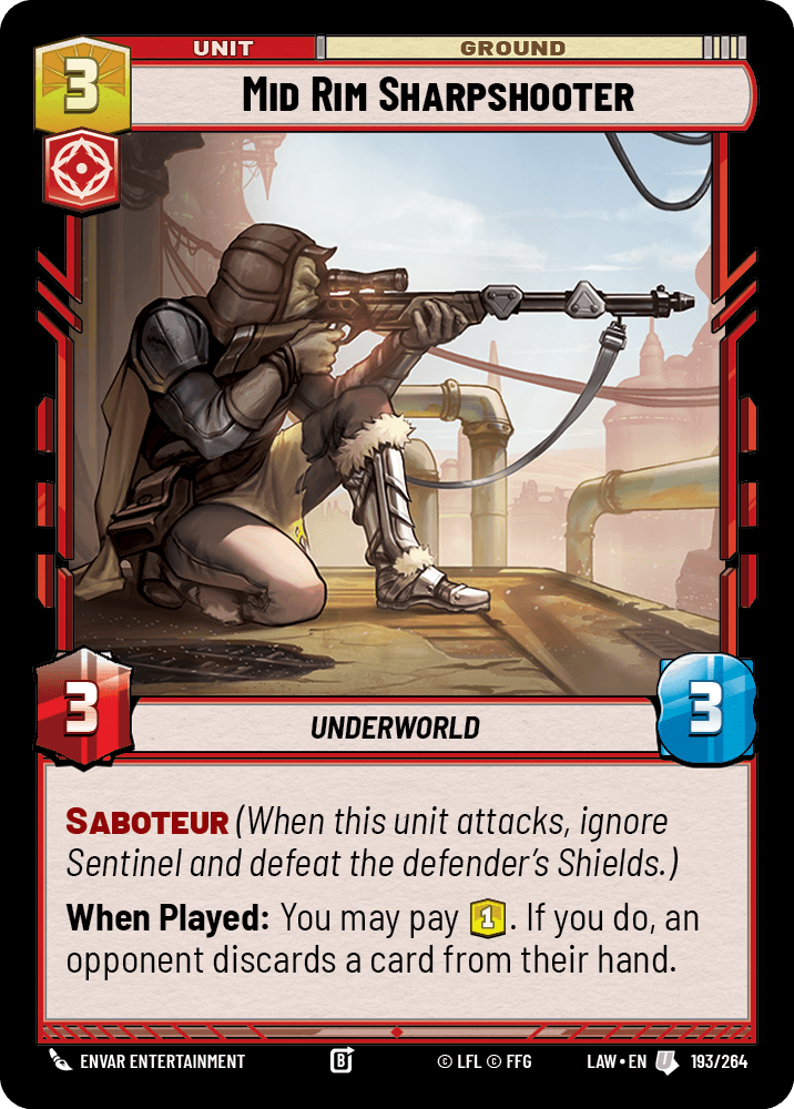 【LAW193/EN】Mid Rim Sharpshooter