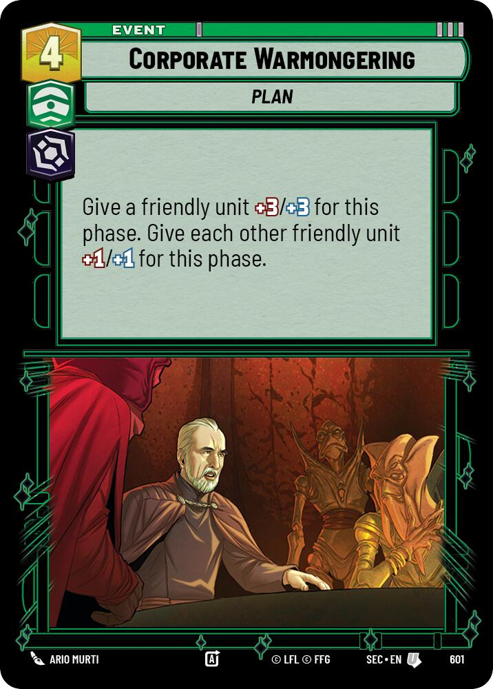 【SEC0601/EN】Corporate Warmongering (Foil)
