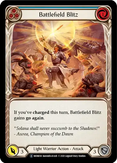 【U-MON038/EN/RF】Battlefield Blitz[Blue]