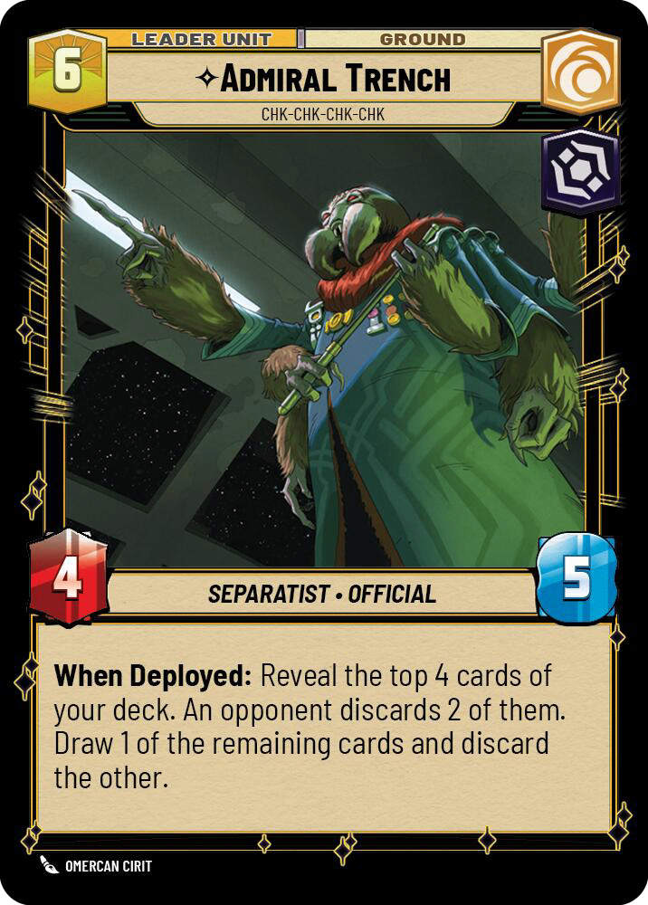 【JTL014/EN】Admiral Trench - Chk-chk-chk-chk